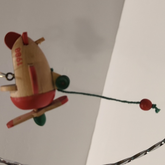 Hallmark Wooden Airplane Christmas Ornament - Picture 2 of 4